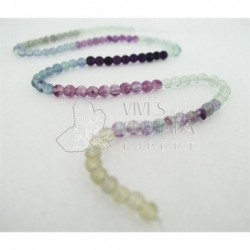 Hilo Fluorita Arco Iris Bola 4 mm