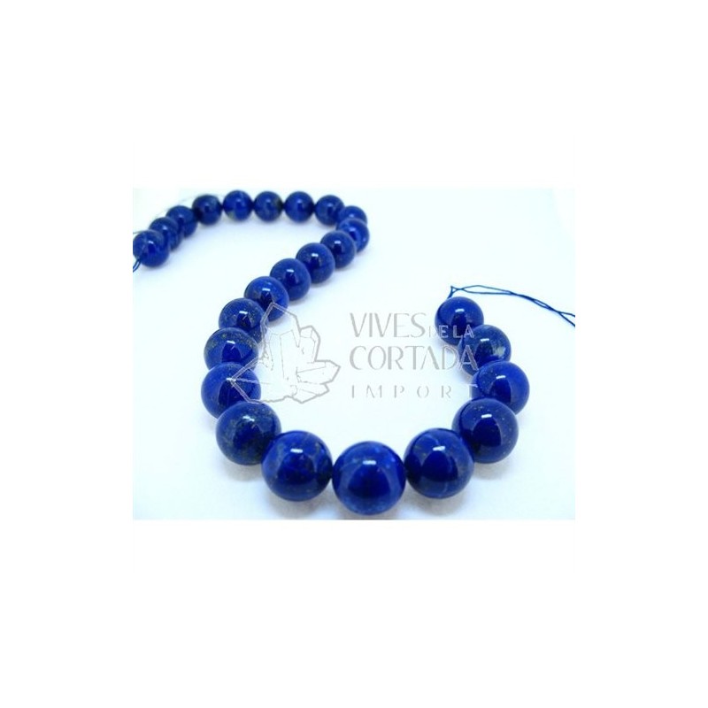 Hilo Lapislazuli Natural Bola 16 mm.