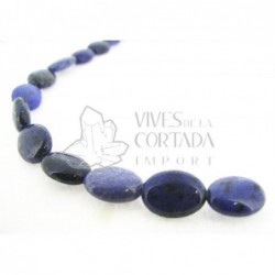 Hilo Cuarzo Azul Ovalo Aplanado 16x7m