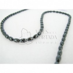 Hilo Hematite Cilindro Redondeado 5x3 mm