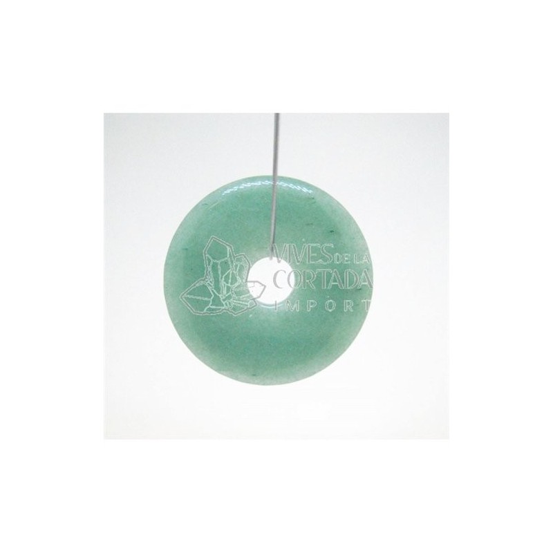 Donut Cuarzo Verde Grande para Colgante