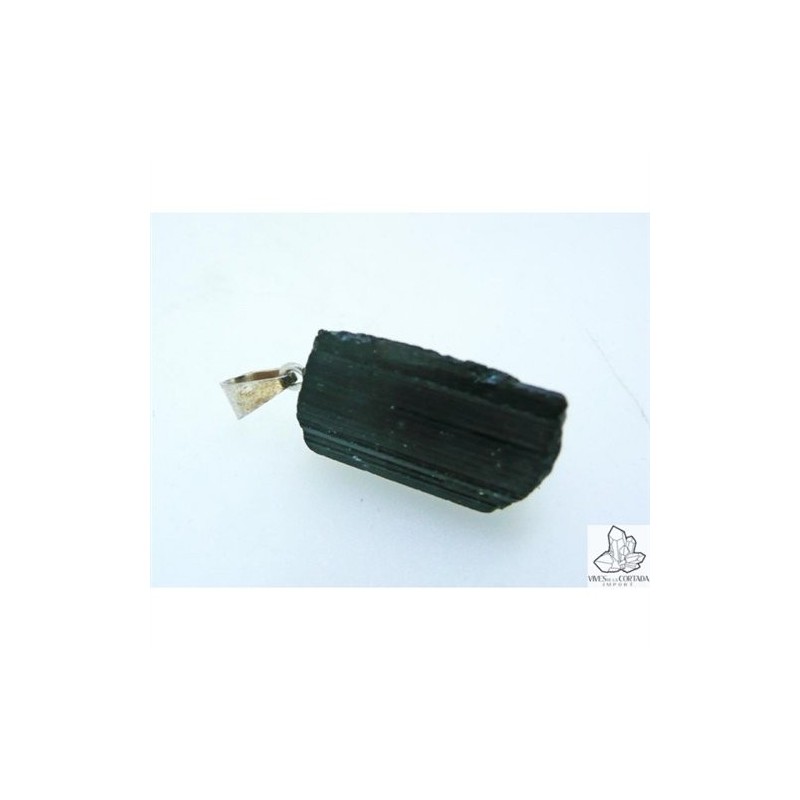 Colgante de Turmalina Negra en bruto