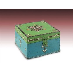 Caja Madera India Decorada 15 cm