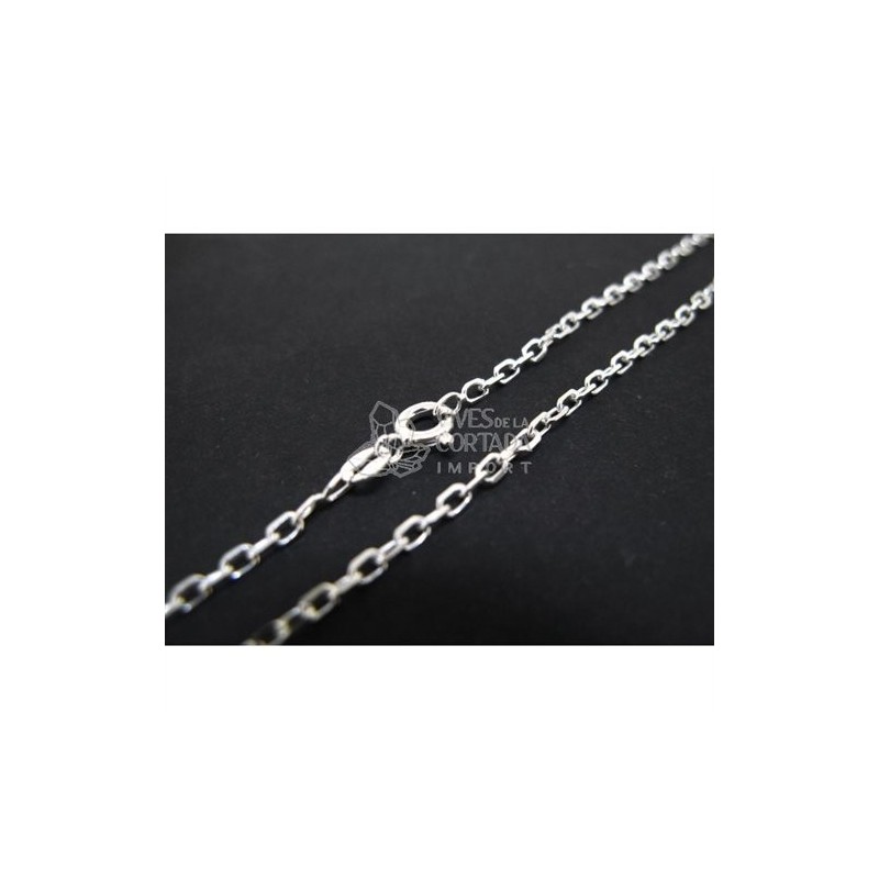 Cadena de plata forzada grande 70cm (C37)