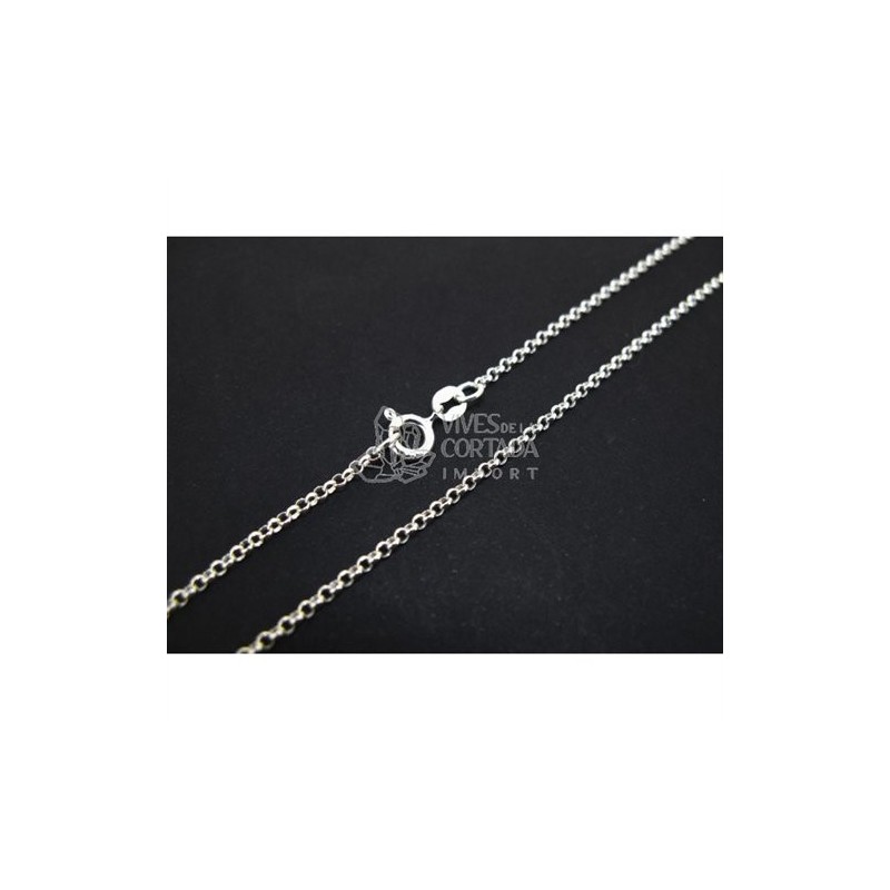 Cadena de plata bauleta mini 70cm (C48)