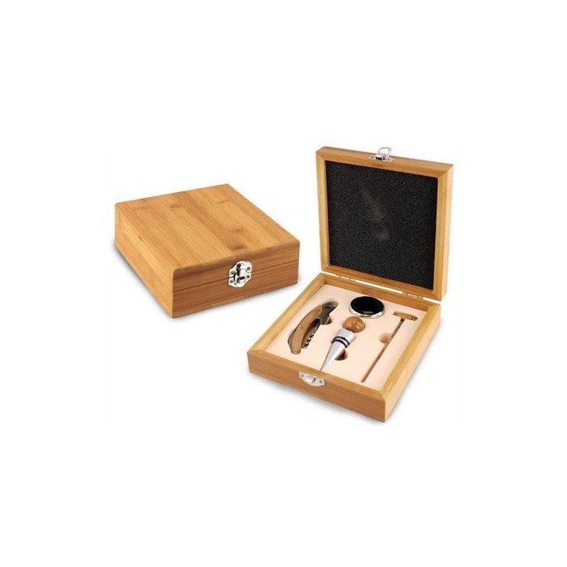 Caja Set Vino 4 Piezas 17 cm