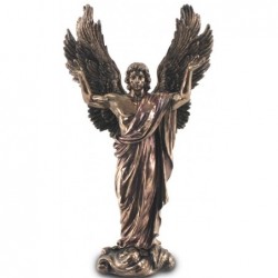 Figura Resina Bronce Angel Metatron 37 cm