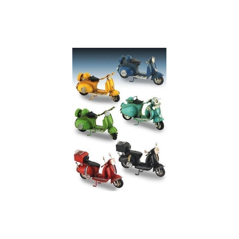 Figura x6 Moto Vespa Metalica 12 cm