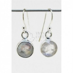 Pendientes de Piedra Luna Plata de Ley 925