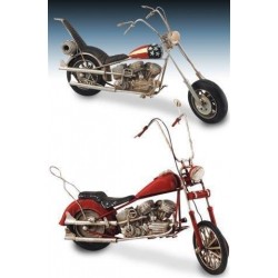 Figura Decorativa Moto Chopper (1 unidad) 29 cm