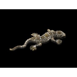 Cajita Forma Lagarto Perlas 13 cm