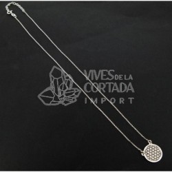 Colgante Flor de la Vida con Cadena. Plata de Ley 925.