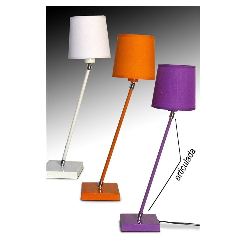 Set 3 Lamparas Mesa Colores Articuladas 48 cm
