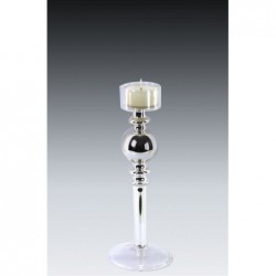 Candelabro Bolas con Cirio 20 cm