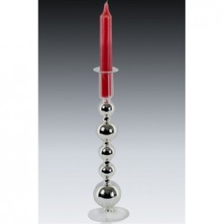 Candelabro Bolas con Cirio 27 cm