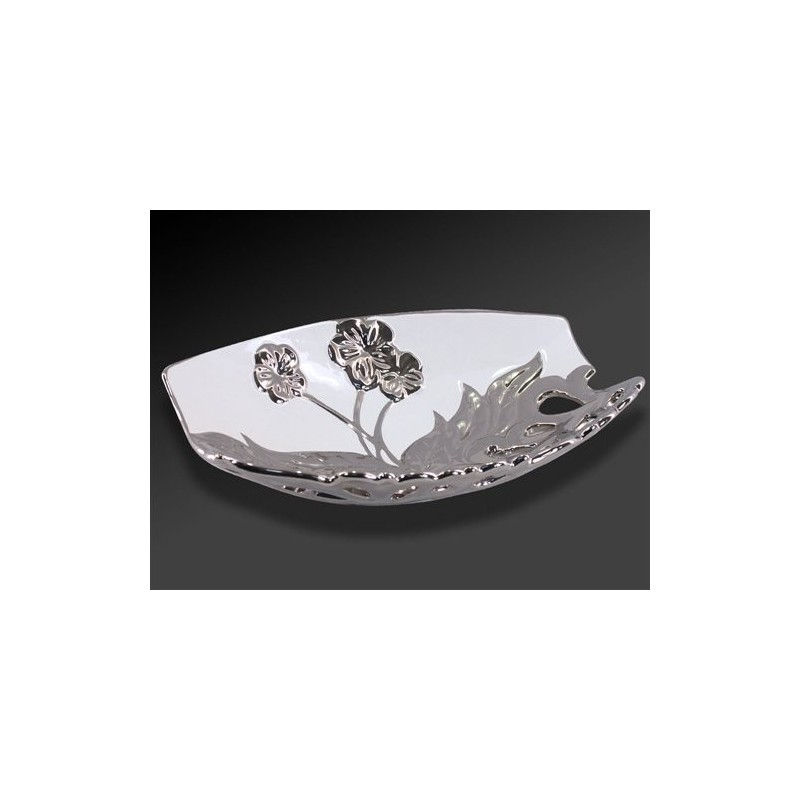 Centro De Mesa Ovalado Flores 41 cm