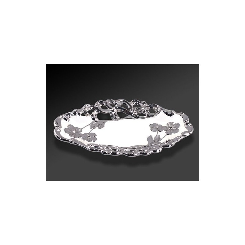 Centro De Mesa Ovalado Flores 42 cm