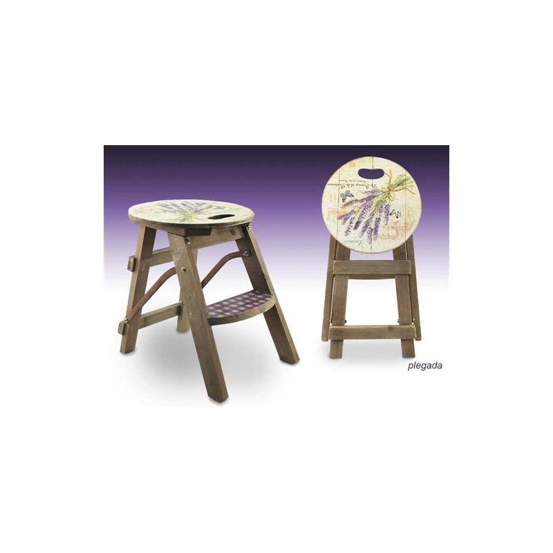 Taburete Retro Lavanda 43 cm