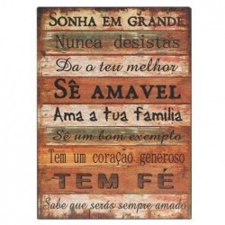 Placa Pared Mensajes 33x23 cm