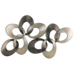 Adorno Pared Metalico Circulos 102 cm