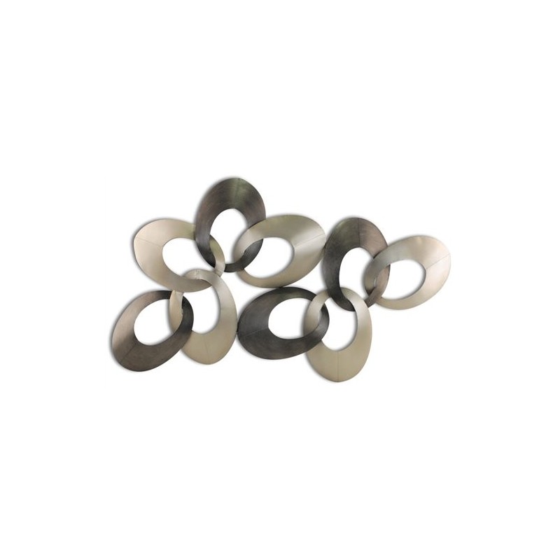 Adorno Pared Metalico Circulos 102 cm