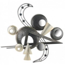 Adorno Pared Metalico 84 cm