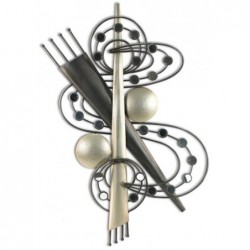 Adorno Pared Vertical Metalico 73 cm
