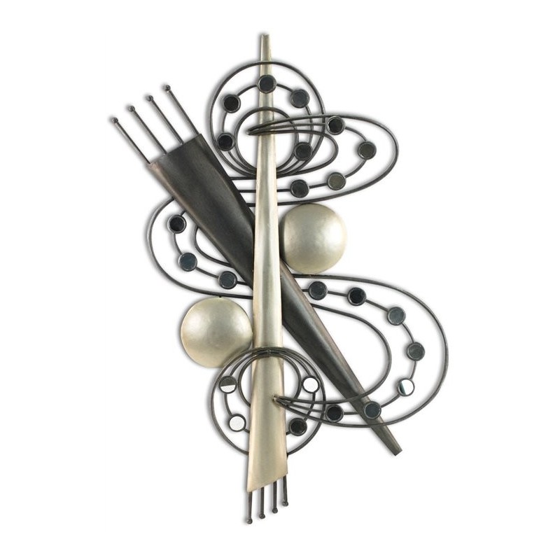 Adorno Pared Vertical Metalico 73 cm