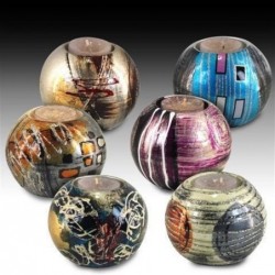 Porta Velas T-Lite x6 Colores 10 cm