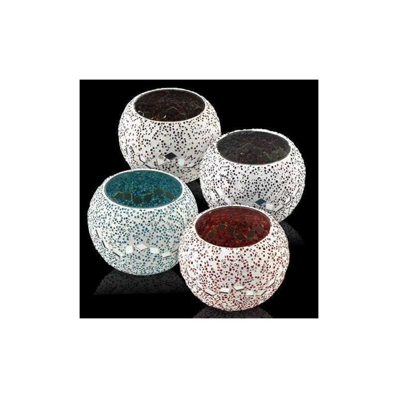 Porta Velas T-Lite x4 Redondos 9 cm