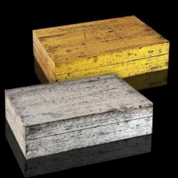 Caja x2 Multiusos Dorada y Plateada 25 cm
