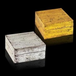 Caja x2 Multiusos Dorada y Plateada 13 cm
