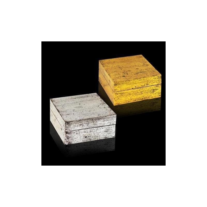 Caja x2 Multiusos Dorada y Plateada 13 cm