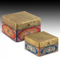 Caja x2 Multiusos India Colores 19 cm