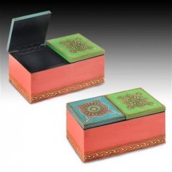 Caja Multiusos 2 Cajones Roja 16 cm