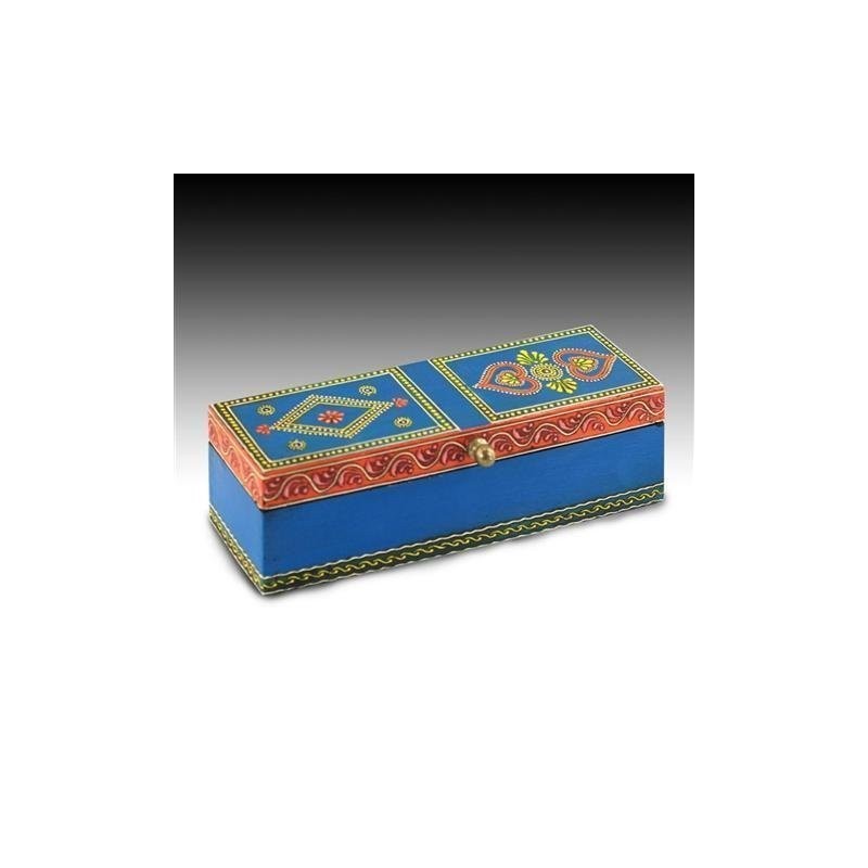 Caja Lapices Azul 20 cm