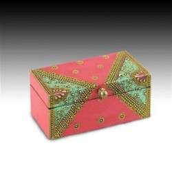 Caja Multiusos Rectangular Rosa 14 cm