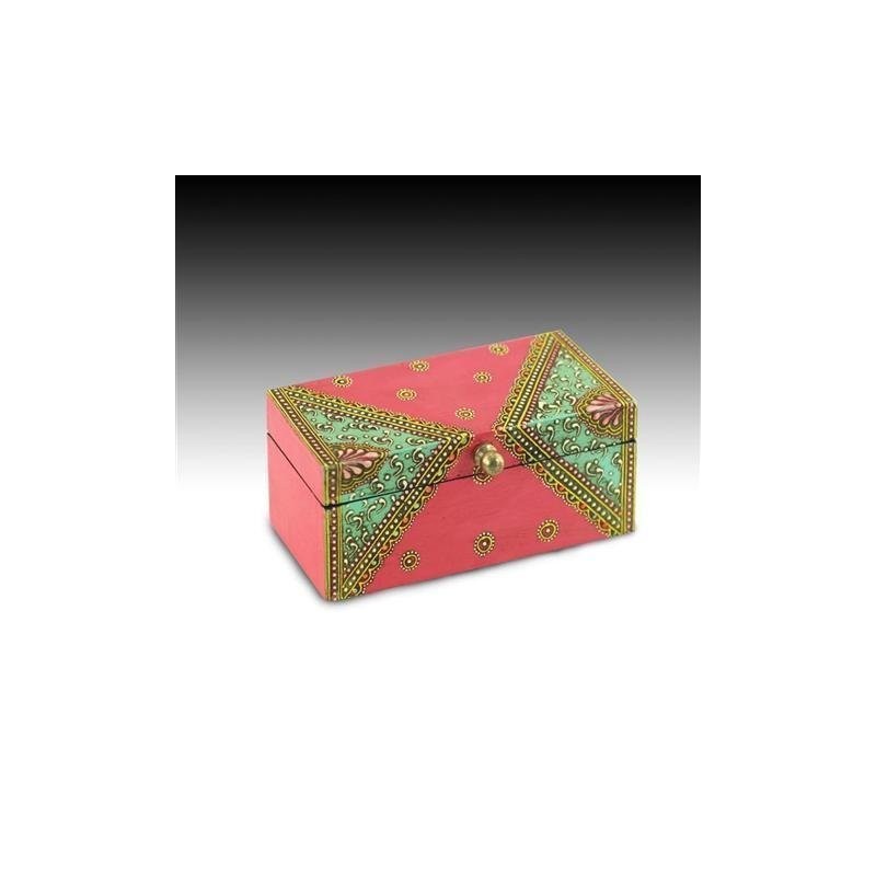 Caja Multiusos Rectangular Rosa 14 cm