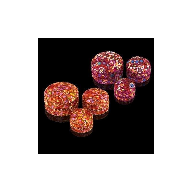 Caja x6 Multiusos Redondas Rojas 5 cm