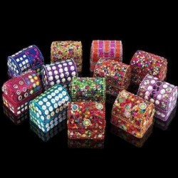 Cajita x12 Indias Baul Colores 6 cm