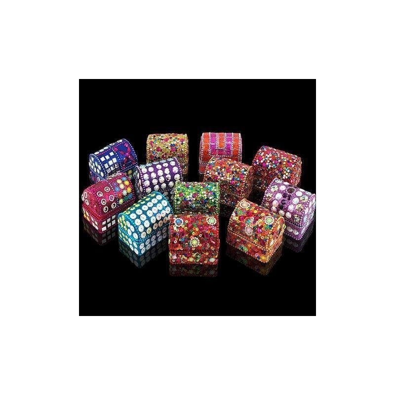 Cajita x12 Indias Baul Colores 6 cm