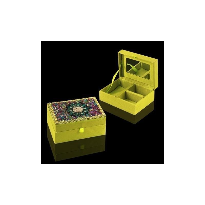 Joyero Indio Verde 11 cm