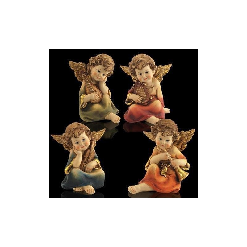 Figura Angel x4 Instrumentos 13 cm