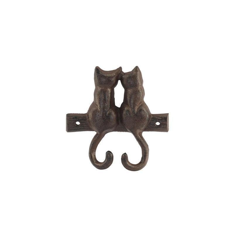 Percha Pared Gatos Hierro 12 cm