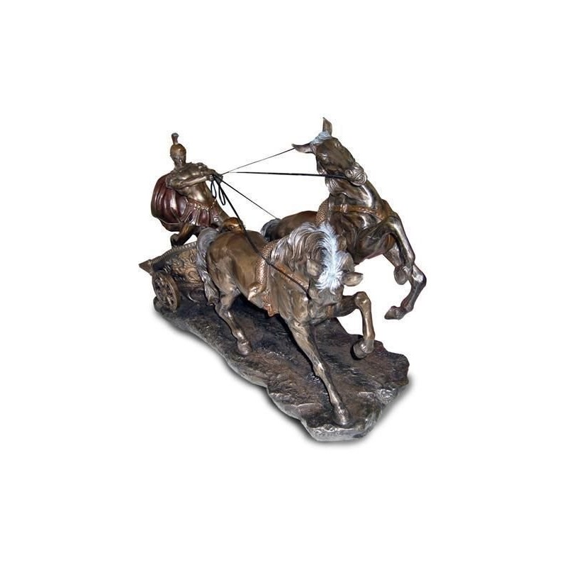 Figura Resina Carro Romano 60 cm