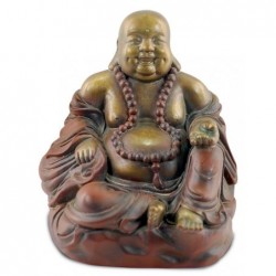 Figura Metal Budha Sentado 28 cm
