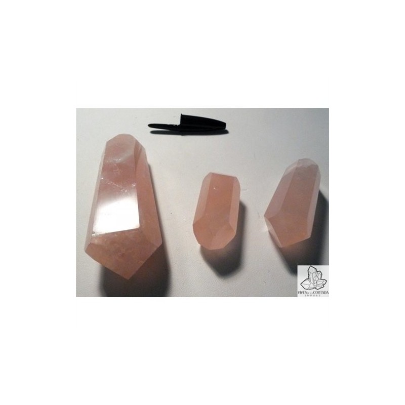 Biterminados en Cuarzo Rosa (pack 250 gramos)