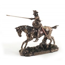 Figura Resina Don Quijote Caballo 19 cm