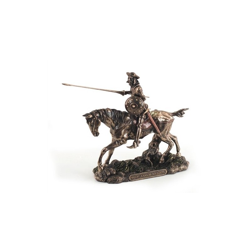 Figura Resina Don Quijote Caballo 19 cm