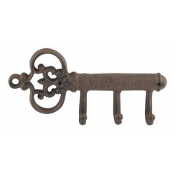 Perchero Pared Hierro Llave 25 cm